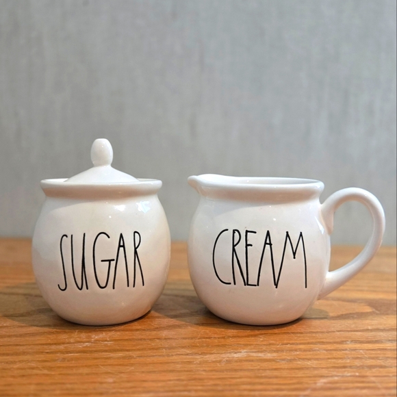 M Stamp Cream & Sugar - Picture 2 of 3